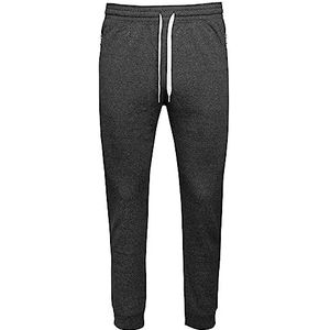 Champion Legacy Authentic Pants Powerblend Terry C-Logo Zip Pocket Rib Cuff Trainingsbroek voor heren, Vilten grijs, M