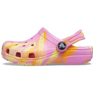 Crocs Unisex Kids Classic Marbled Clog T houten schoen, Taffy Pink Multi, 22/23 EU
