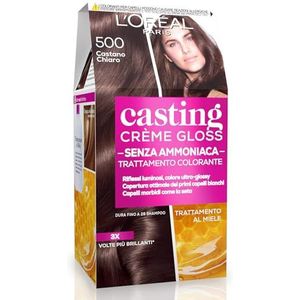 L'Oréal Paris Casting Creme Gloss Haarverfkuur zonder ammoniak voor een aangename geur. Castano Chiaro 500