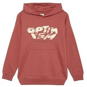 Oversized Sweatshirt - Zacht - Met Capuchon - Tekst Print