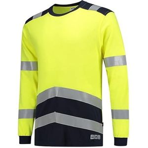 Tricorp 103003 Safety Multinorm Bicolor T-shirt, 60% Modacryl/39% Katoen/1% Ubrig, 200g/m², fluorgele inkt, maat L