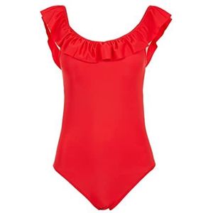 DeFacto Vrouwen zwemkleding badpak regular fit tankini bikini dames badpak dames badpak badpak voor dames, rood, XS