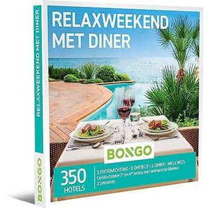 Bongo Bon - Relaxweekend met Diner | Cadeaubonnen Cadeaukaart cadeau voor man of vrouw | 350 hotels met wellnessfaciliteiten