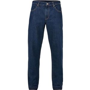 Urban Classics Herren Hose Open Edge Loose Fit Jeans mid indigo washed 30