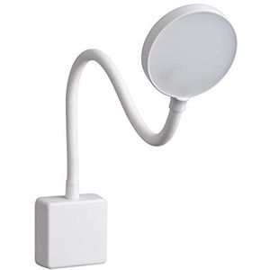 SEBSON® LED Stopcontact Lamp Dimbaar Wit, Wandlamp met Stekker 4W, Stekkerlamp met Zwanenhals Flexibel Neutraal Wit 4000K - Leeslamp, Nachtlamp