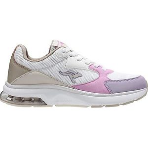 KangaROOS K-PL Brooke Sneakers voor dames, wit/roze lavendel, 40 EU, Wit Roze Lavender, 40 EU