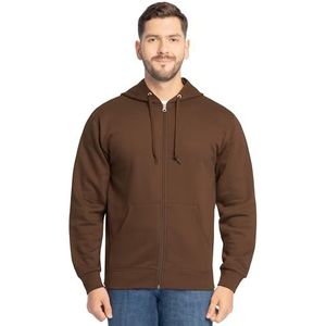 Fruit of the Loom EverSoft Fleecehoody met volledige rits voor volwassenen, uniseks, XL