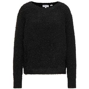 usha WHITE LABEL Gebreide trui voor dames 1560995, zwart, XL/XXL