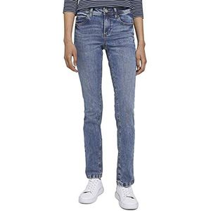 TOM TAILOR Dames jeans 202212 Alexa Straight, 10125 - Random Bleached Blue Denim, 31W / 30L