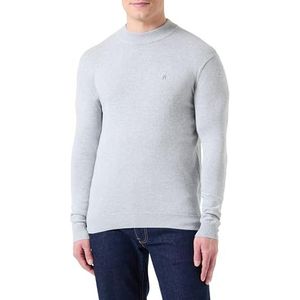 Replay Herentrui met normale pasvorm, ronde hals, van katoen, M03 Grey Melange, L