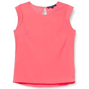 French Connection Vrouwen crêpe lichte afgetopte mouw Tee Fashion Vest, Camilla Rose, XS, Camilla Rose, XS