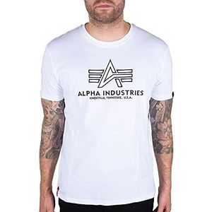 Alpha Industries Basic T Geborduurd T-shirt voor Mannen White