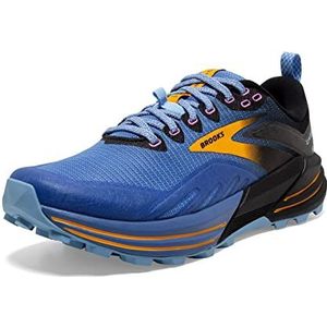 Brooks Cascadia 16 Damessneakers, Blue Black Yellow, 39 EU