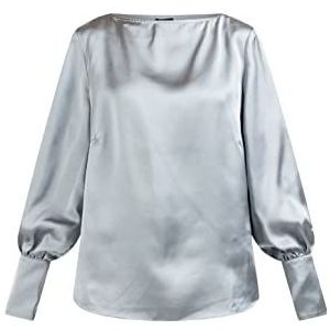 baradello Damesblouse met lange mouwen 31224891-BA01, grijsblauw, S, grijsblauw, S