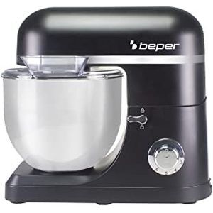BEPER P102SBA550 Keukenmachine van 7 Liter met 6 Snelheden - Kneedmachine + Accessoires Inbegrepen 1500W