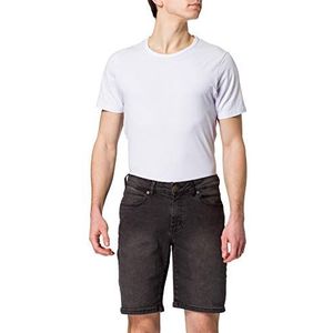 Urban Classics Herenshorts, relaxed fit, jeansshorts, korte broek voor mannen, normale snit, in 2 kleuren, maten 28-44, Real Black Washed., 32W