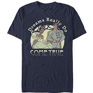 Disney The Princess & The Frog - Dreams Do Come True Unisex Crew neck T-Shirt Navy blue L