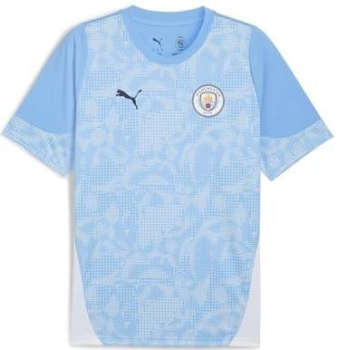 PUMA - Manchester City FC Training Shirt - Blauw - Junior - Korte Mouwen