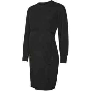 MLNEWANNE L/S ABK KNIT DRESS A. NOOS, zwart, S