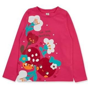 Tuc Tuc T-shirt voor meisjes, Fuchsia, 9 Maanden