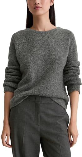 Marc O'Polo - Regular Fit - Gebreide Pullover - Mêlee - Scheerwolmix met Alpaca