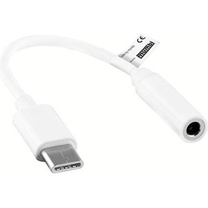 Mumbi adapterkabel USB-C-stekker naar jack - voor audio hoofdtelefoon met 3,5 mm stekker - in het wit