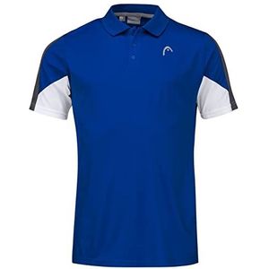 Head Club 22 Tech poloshirt voor heren, blouses en T-shirt, blauw, maat L