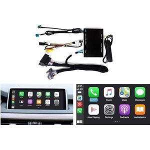 Ninetom Apple Carplay Draadloze adapter, decoder voor BMW NBT-systeem, X1, X3, X4, X5, X6-serie 2012-2016 jaar, ondersteunt draadloze Android Auto, Mirrorlink, GPS-navigatie, Siri, achteruitrijcamera