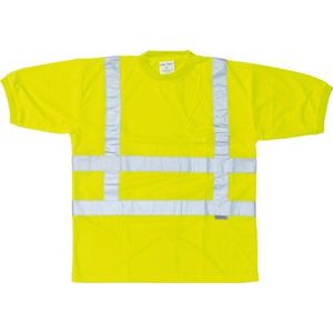 T-shirt coolmax in HI-VIS geel