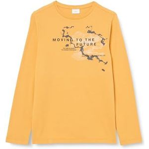 s.Oliver Jongens T-shirt met lange mouwen, geel, 164 cm
