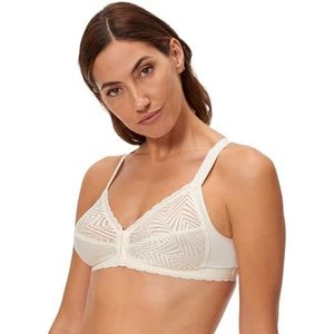 Playtex Damesbeha zonder beugel, ideale houding, ondersteuning en elegantie, 1 stuk, Parelmoer, 85E