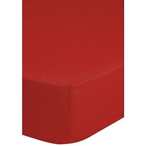 Emotion Hoeslaken, strijkvrij, 90 x 220 cm, rood, 0220.80.43, 90 x 220