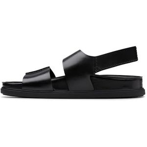 Clarks - Torford Strap - Sandalen - Zwart - Leer - Casual