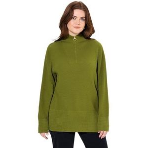 Ulla Popken - Schipperstruien - Riet - Lange Mouw - Losse Pasvorm