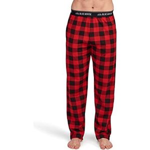Hatley Heren Jersey Pyjama Broek Bottoms, Blauw (Buffalo Plaid), XXL