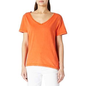 Camel Active Womenswear 3096295T58 T-shirt voor dames, Burned Orange, S