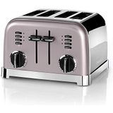 Cuisinart CPT180PIE Style Collection 4 Slice Toaster, broodrooster met 4 sleuven, roestvrij staal, Vintage Rose