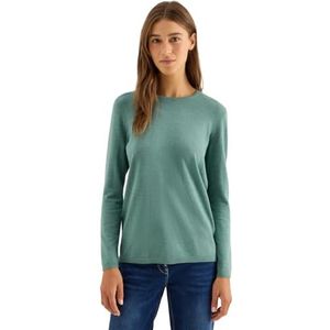 Cecil - Gebreide Trui - Jewel Green Melange - Lange Mouwen