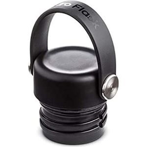 Hydro Flask - Flex Cap voor Standrd Mond - Lekvrij - Honingraat Isolatie Cap met Flex Strap voor gemakkelijk dragen - BPA-vrij en gifvrij - Black