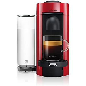 Nespresso De'Longhi ENV 150.R Vertuo Koffiecapsulemachine, perfecte crema dankzij centrifusietechnologie, 3 kopjesmaten, 1,1 l, rood