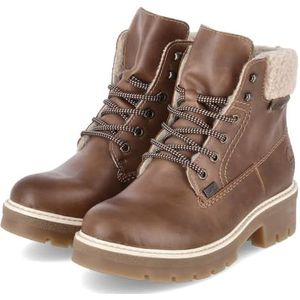 Rieker Y8118 Veterlaarzen voor dames, bruin, 36 EU, bruin, 36 EU