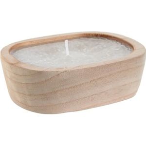 Vela Paulownia Wax, 15 x 11 x 5 cm, naturel