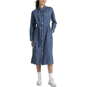 Lee Dames Essential Dress Jurk, Dipped Blue, L
