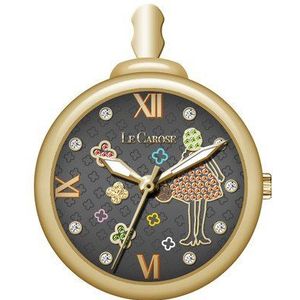 Le Carose Vrouwen Analoge Quartz Horloge met Gouden Band CIPPIC03, Zwart, onbezorgd