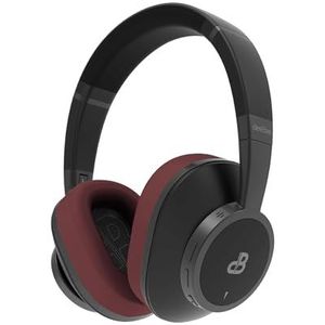 DeeBee dB-Pulse-BLB Bluetooth-hoofdtelefoon, actieve ruisonderdrukking -35 dB, 40 uur looptijd, 40 mm driver, zwart, met vervangbaar kussen