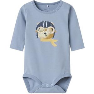 NAME IT BABY - Romper - Biologisch Katoen - Lange Mouwen - 3D-print