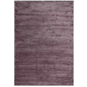 Hoogpolig tapijt pastel violet shaggy zacht pluizig slaapkamer 160x230cm