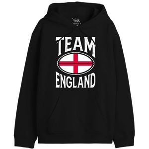 Republic Of California Team England UXREPCZSW035 Sweatshirt voor heren, zwart, maat XS, Zwart, XS