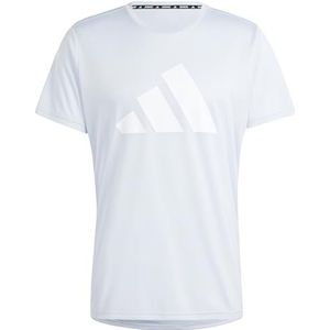 adidas Heren Run It Stripes Tee, halo blue, M