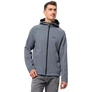 Jack Wolfskin Fernweh jas met capuchon, fleece, nachtblauw, maat L heren, Nachtblauw., L